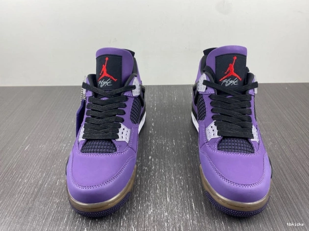 Rep TBK (Friends and Family) Retro LN4 766296 4 Purple Jordan Scott Travis 0706